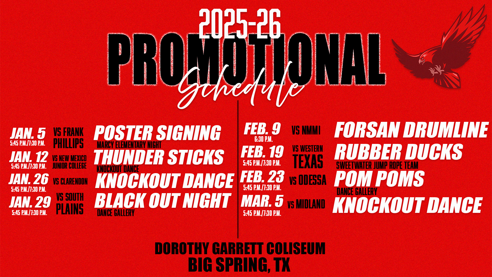 2025-26 Promotional Schedule Release