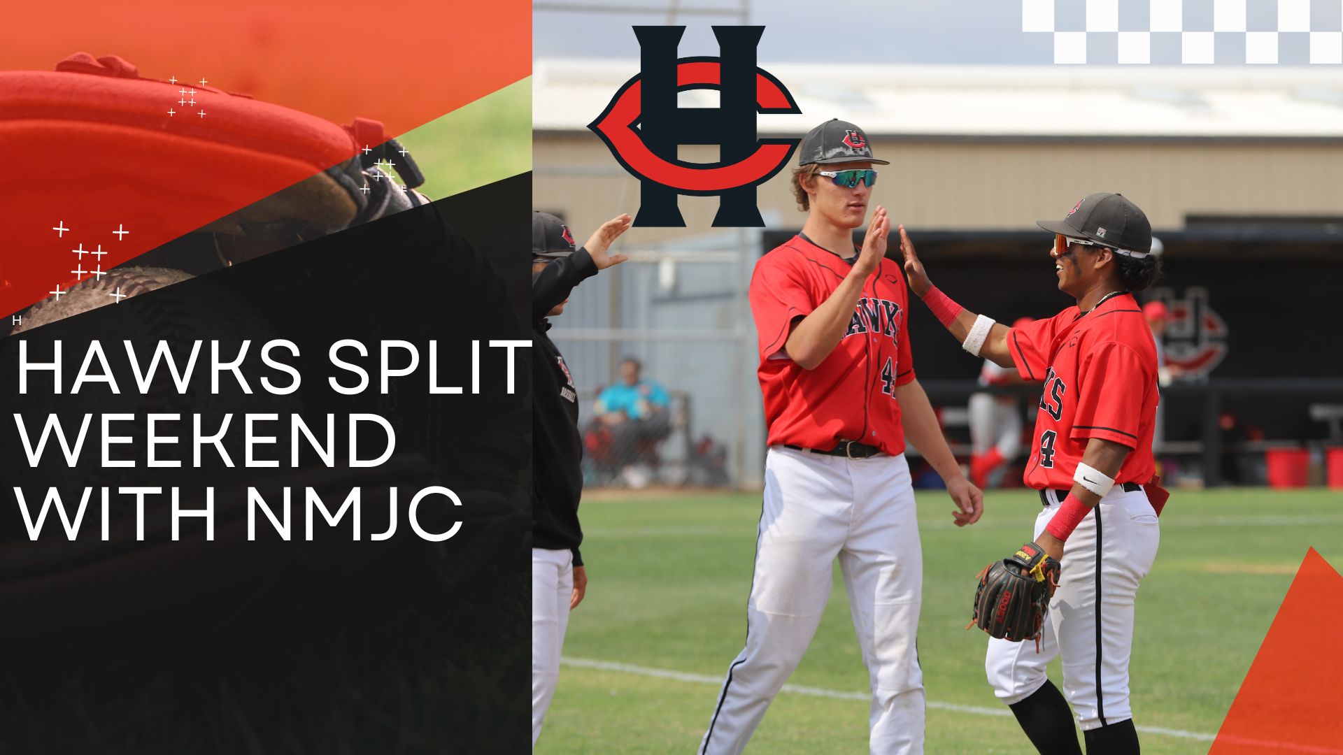 Graphic of the Hawks baseball team 