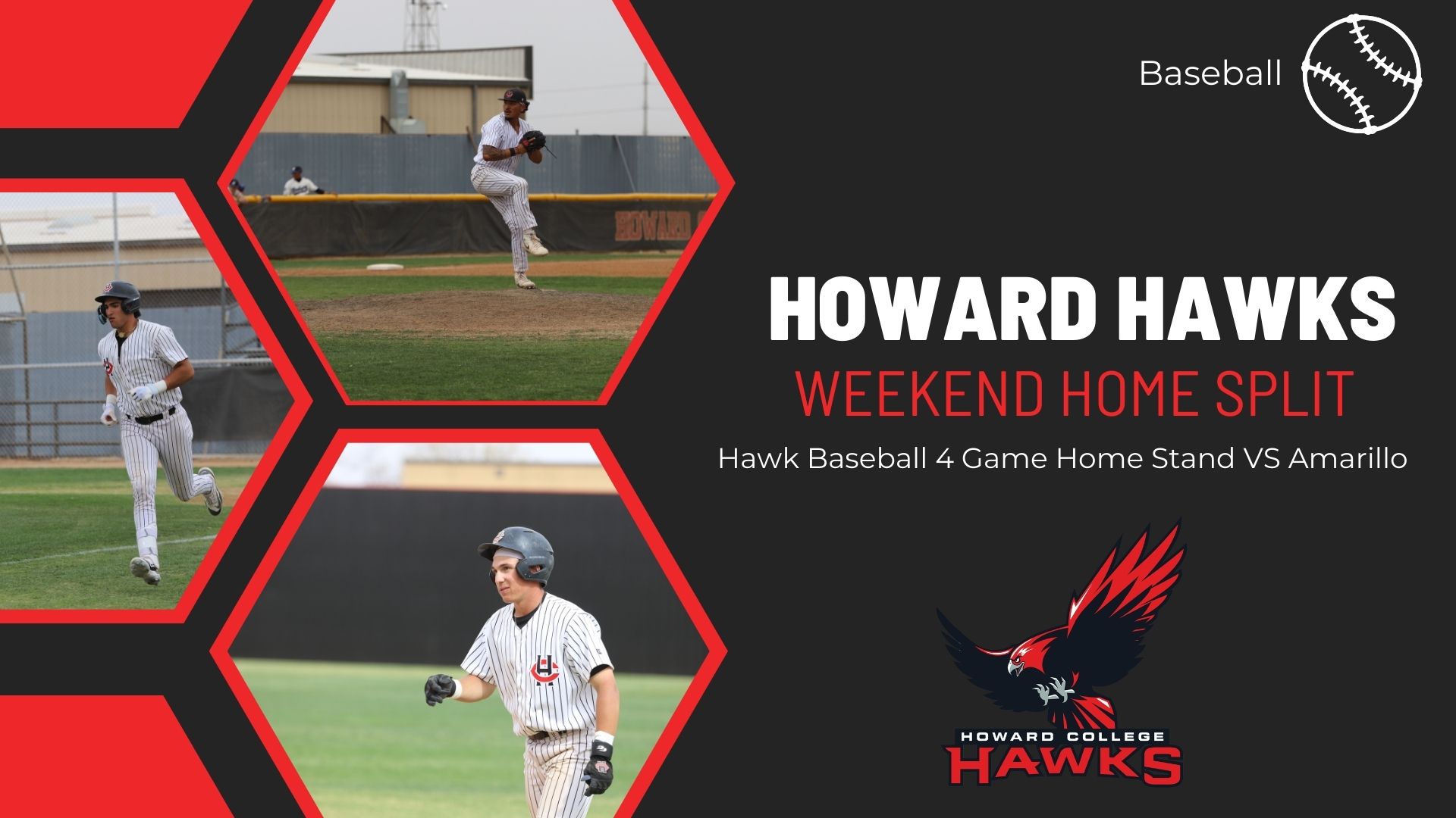 Graphic for the Hawk baseball team 